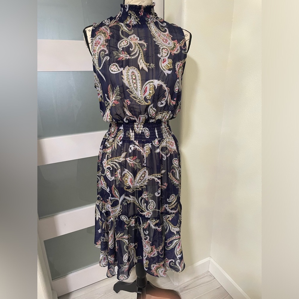 💎 Nannette Lepore sheer sleeveless dress SZ 10
